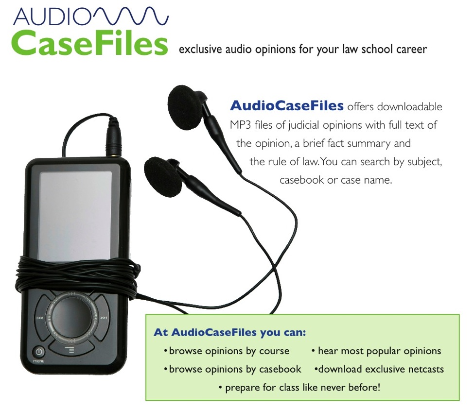 AudioCaseFiles Exclusive Audio Opinions for Law Students