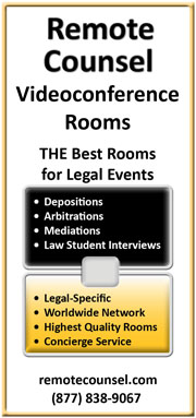 Rent video conference rooms for legal events